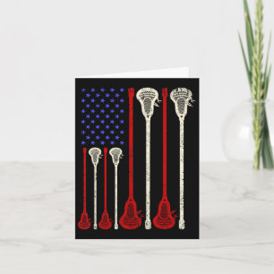Lacrosse USA American Flagga Lax Sticks Kort