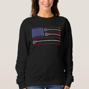 Lacrosse USA flagga Lacrosse Player Manar Woman Ki T Shirt