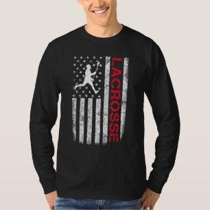 Lacrosse USA flagga Manar Women Boys Girls T Shirt