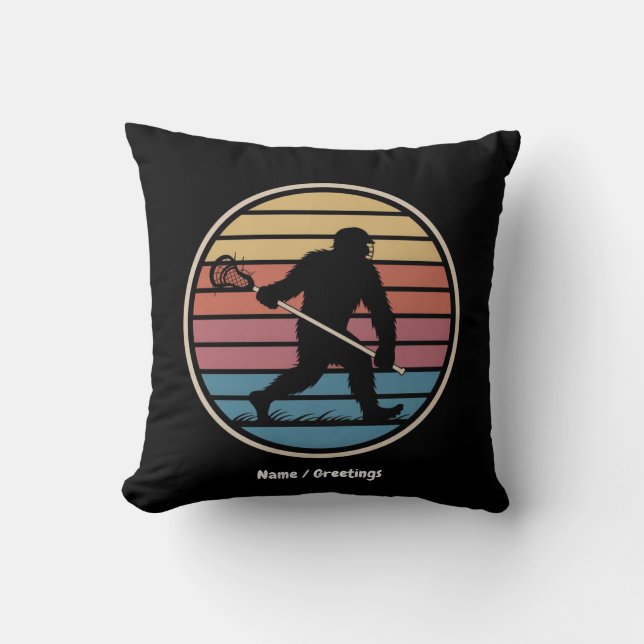 Lacrosse Vintage Sunset Kudde (Framsida)