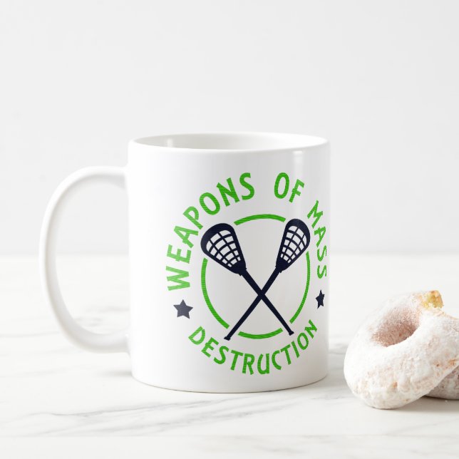 Lacrosse Weapons of Destruction Kaffemugg (Med munk)