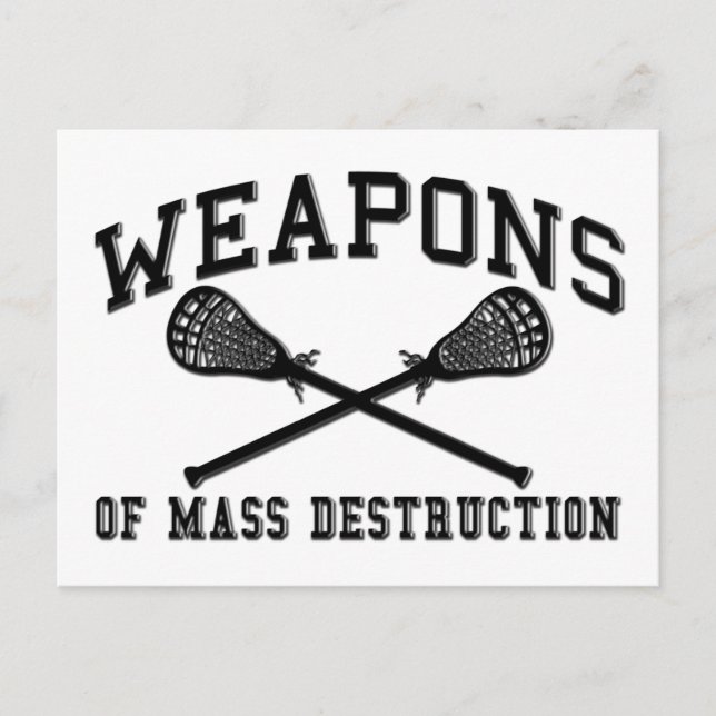 Lacrosse Weapons of Mass Destruction Vykort (Framsida)