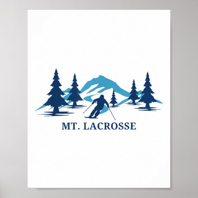 Lacrosse Wisconsin Ski Resort Skiing_1 Poster (Framsidan)