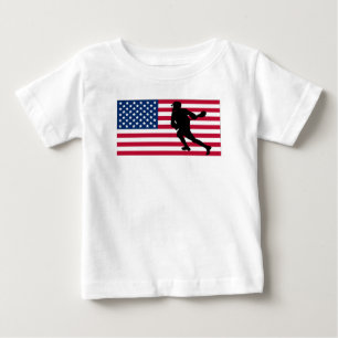 Lacrosseamerikanska flaggan t shirt