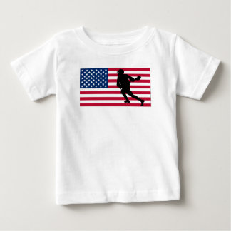 Lacrosseamerikanska flaggan t shirt