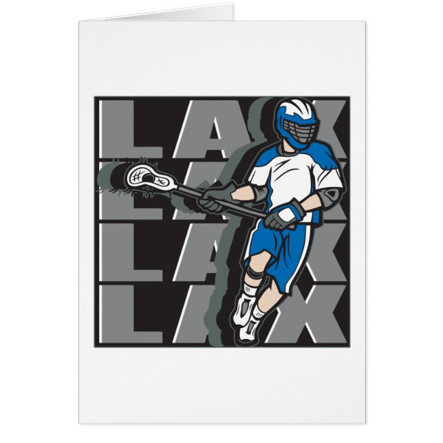 Lacrosseattack Hälsningskort (Framsidan)
