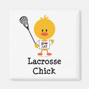 Lacrossechickmagnet Magnet