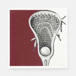 Lacrossefest Rödbrun Pappersservett