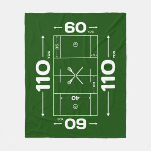 Lacrossefilt - Lacrossefältdesign Fleecefilt
