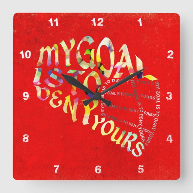 Lacrossegoalien maskerar ordkonst tar tid på fyrkantig klocka (Framsida)