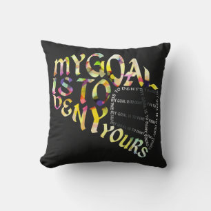 Lacrossegoalien maskerar typografi kudde