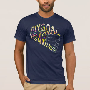 Lacrossegoalien maskerar typografi tee