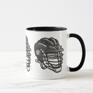 Lacrossehjälmsvart Mugg