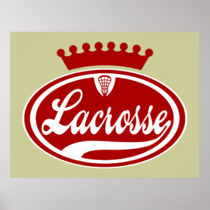 Lacrossekronaaffisch Poster