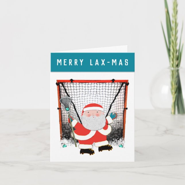 Lacrosselagets jul helgkort (Framsida)