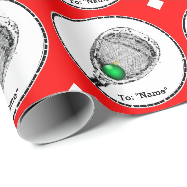 Lacrossemålvaktspresent Presentpapper (Rullad Hörn)