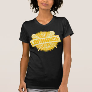 Lacrossemormornamn & numrerar tillbaka tee shirt