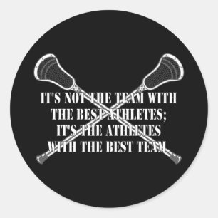 LacrossemotivationBestTeam klistermärke
