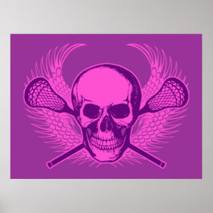 Lacrosseskalleaffisch Poster