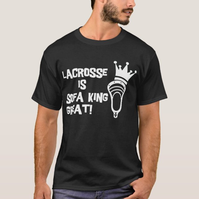 LacrosseSofaKing underbar mörk Tee (Framsida)
