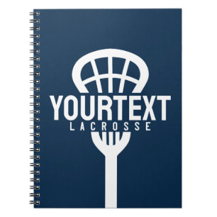 Lacrossespelare ANPASSAD TEXT Team Mesh Sportkäpp Anteckningsbok
