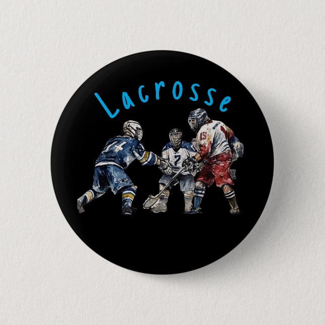 Lacrossespelare  knapp (Framsida)