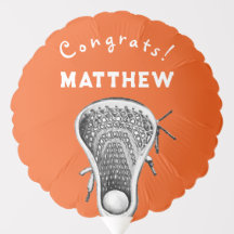 Lacrossespelare Orange Ballong