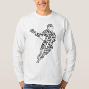 Lacrossespelaretypografi Tee