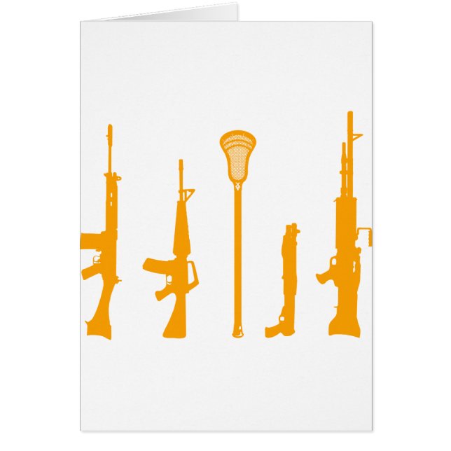 Lacrossevapen Hälsningskort (Framsidan)