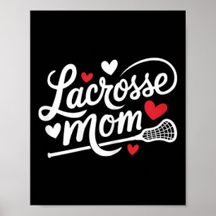 Lacrossmamma Söt lacrossespelare Mamma Kvinnor Poster