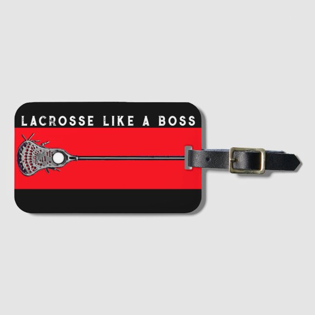 Lacrossutrustning Bagagebricka (Framsida horisontal)