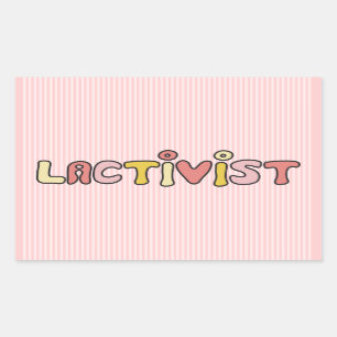 Lactivist Rektangulärt Klistermärke
