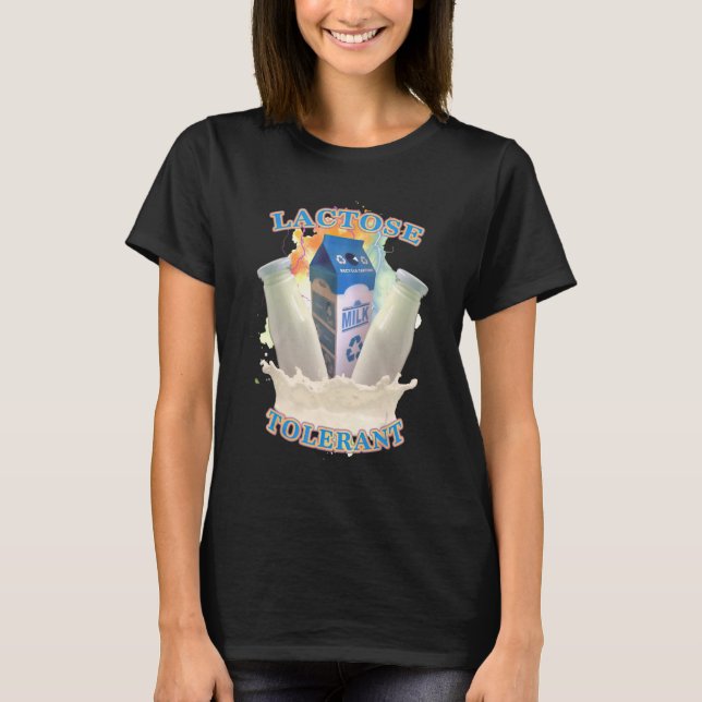 lactose tolerant t shirt (Framsida)