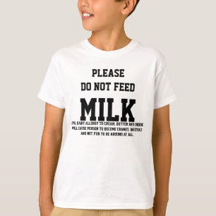 Lactoseintolerans suger, vitt-skjortan (ungen) t-shirt