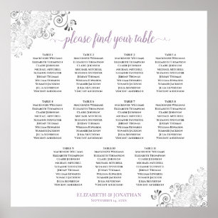 Lacy 11 Bröllop, sjösjökortet Lavender White i Bor Poster