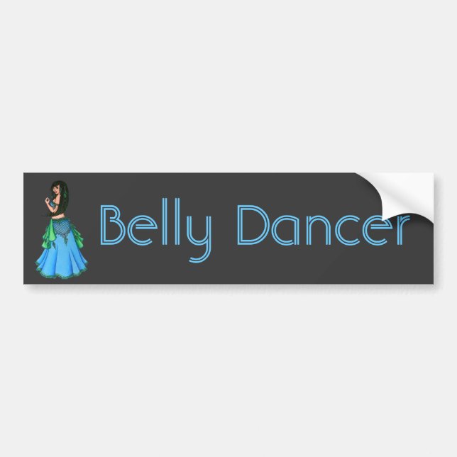 Lacy Belly Dancer Bumper Sticker Bildekal (Framsidan)