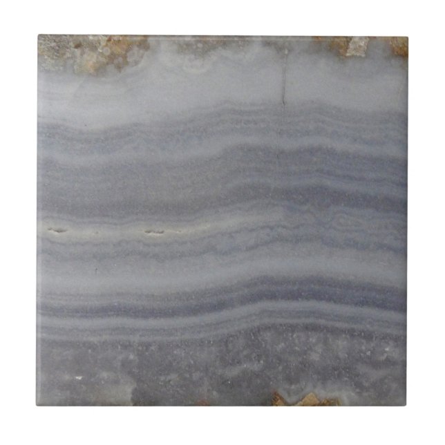 Lacy Blue Agate Natural Cabochon Kakelplatta (Framsidan)