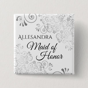 Lacy Curses bröllop i Namn bricka Maid of honor Si Knapp