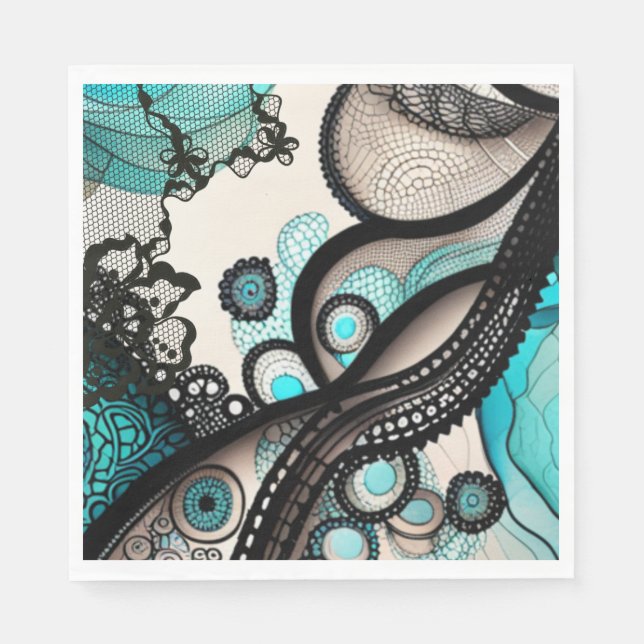 Lacy Dam Pappersservett (Framsidan)