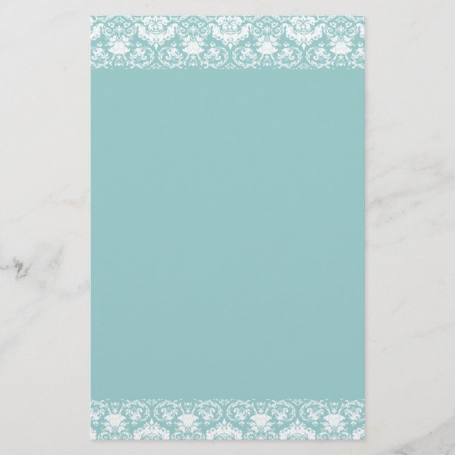 Lacy Damask Gräns Brevpapper (Framsida)