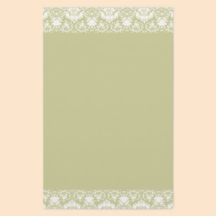 Lacy Damask Gräns Brevpapper