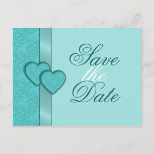 Lacy Damask Hearts Spara datum vykort