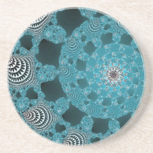 Lacy Doily i Blue Underlägg