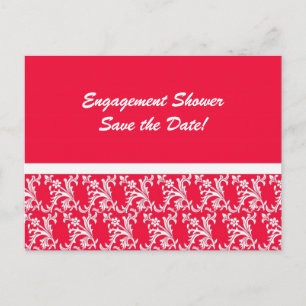 Lacy Elegance i Luscious Red Meddelande Vykort