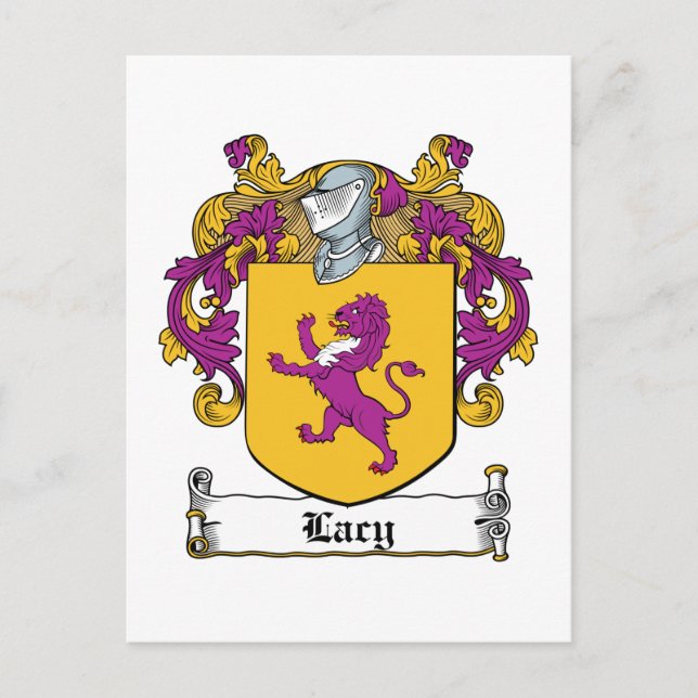 Lacy Family Crest Vykort (Framsida)