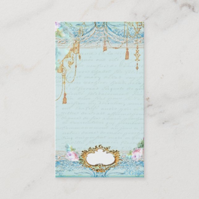 Lacy frigörs i rosa ros affärskort visitkort (Framsida)