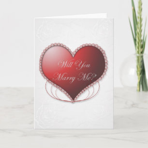 Lacy Heart kommer du att gifta mig med kort