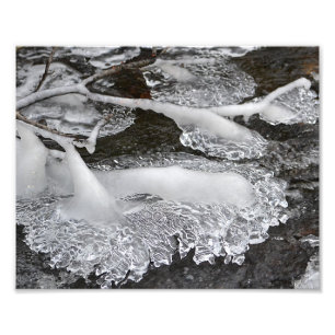 Lacy Ice Mönster Photo Print Fototryck