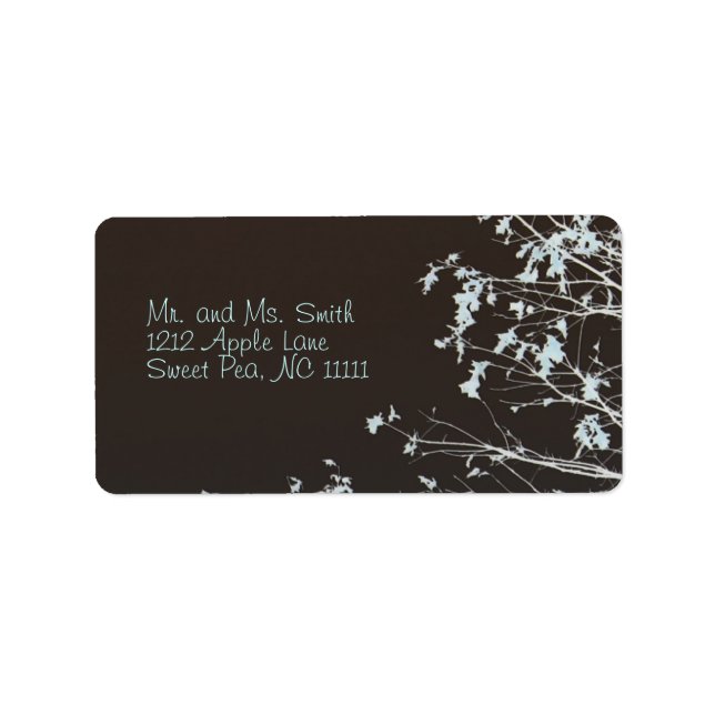 Lacy Limbs Adressetikett (Framsidan)