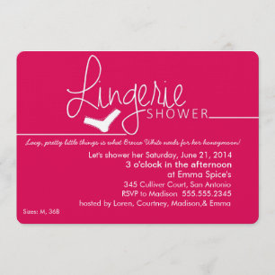 Lacy, Little Lingerie Shower-inbjudan Inbjudningar